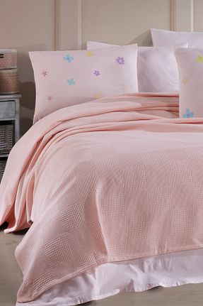 پیکه و ست پیکه تکنفره صورتی پنبه ای Enlora Home - کد 866330862