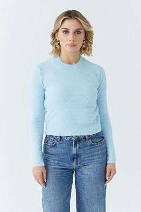 پلیور آبی زنانه ساده ModaPlaza - کد 866260789