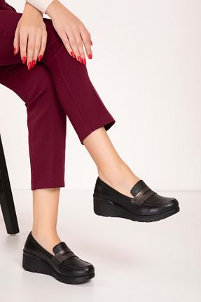 کفش کلاسیک مشکی زنانه چرم خالص Gondol - کد 866277070