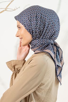 روسری سرمه ای پلی استر JAWEL - کد 866302381