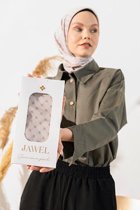 روسری قهوه ای پلی استر JAWEL - کد 866300638