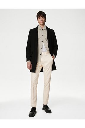 شلوار بژ مردانه پنبه ای Marks & Spencer - کد 852965398