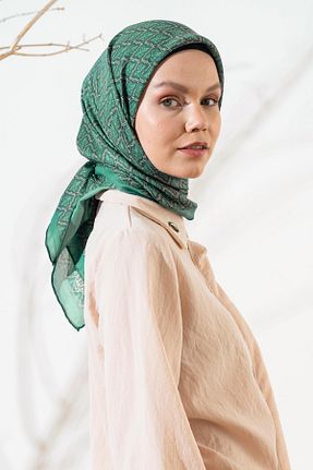 روسری سبز پلی استر JAWEL - کد 866295088