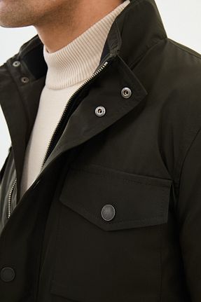 ترنچکت خاکی مردانه پلی استر Mcr - کد 859932827