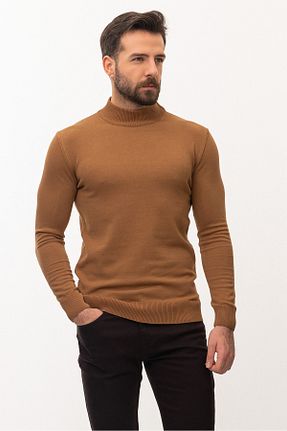 پلیور قهوه ای مردانه ساده Mcr - کد 236423601