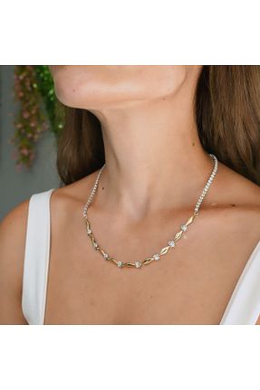 گردنبند استیل ( فولاد ) طلائی زنانه Vanessa Jewelry - کد 866305235