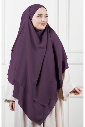 روسری بنفش شیفون Ns nowascarf - کد 866316754