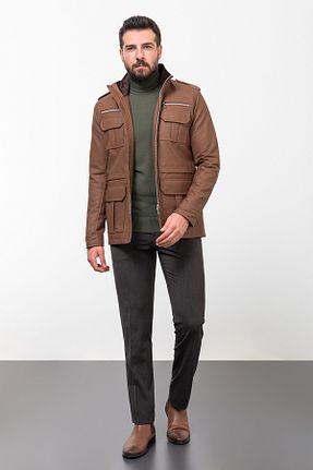 ترنچکت قهوه ای مردانه پلی استر Mcr - کد 767305094