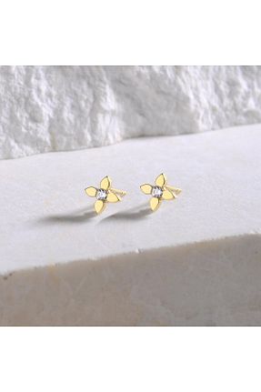 گوشواره طلا زرد زنانه 14 عیار GOLDKUPE - کد 790593995