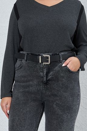 کمربند زنانه چرم مصنوعی Büyük Moda - کد 358239649