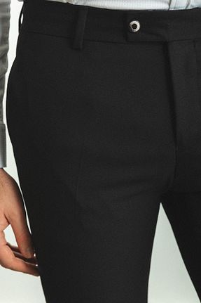 شلوار مشکی مردانه پلی ویسکون Mcr - کد 381542889