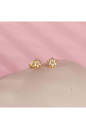 گوشواره طلا زرد زنانه 14 عیار GOLDKUPE - کد 772231674
