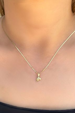 گردنبند طلا طلائی زنانه 14 عیار Altınaşkı - کد 816238465