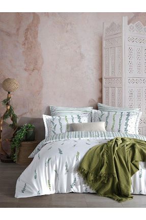 روتختی دونفره سبز پنبه - ساتن BED LİNE - کد 836864812