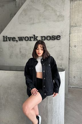 کت مشکی زنانه اورسایز XRAY JEANS - کد 866377993
