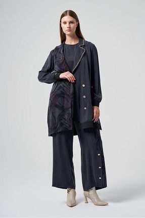 ست بالاتنه و پائین تنه مشکی زنانه بافتنی MÜSEMMA - کد 887162861