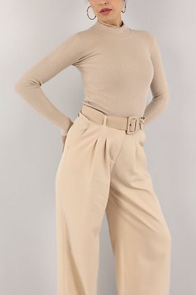 بادی بژ زنانه یقه نیم ماهیگیر Aslında Look - کد 443353490