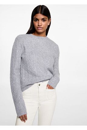 شلوار جین سفید زنانه رگولار MANGO Teen - کد 841344268