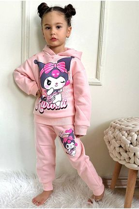 ست لباس راحتی صورتی بچه گانه ساده ARBİ kids - کد 866566648