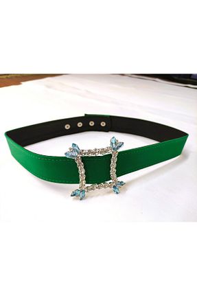 کمربند سبز زنانه asillaksesuar - کد 866385750