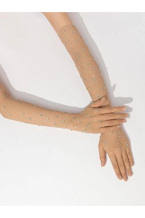 دستکش بژ زنانه لیکرا Elegance Scarf - کد 796535713
