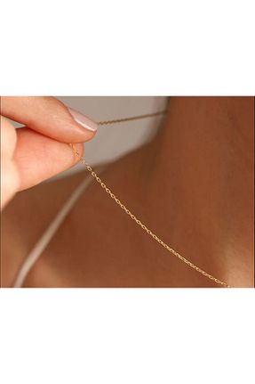گردنبند طلا زرد زنانه 14 عیار Altıncık - کد 866579931