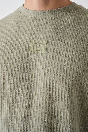 سوئیشرت سبز مردانه طرح دار İLKCET MODA - کد 866755244