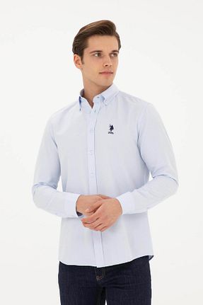 پیراهن آبی مردانه رگولار U.S. Polo Assn. - کد 815342746
