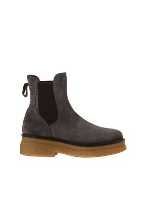 بوت / نیم بوت قهوه ای زنانه چرم خالص Bueno Shoes - کد 380304225