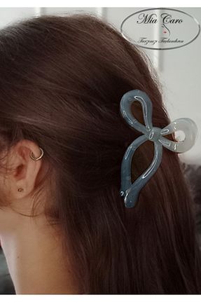 گیره سر آبی زنانه پلی استر MiaCaro - کد 866486753