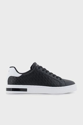 کفش اسنیکر مشکی مردانه بند دار Armani Exchange - کد 866635544