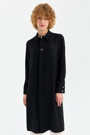 تونیک حجاب مشکی زنانه بافتنی Esswaap - کد 841223526