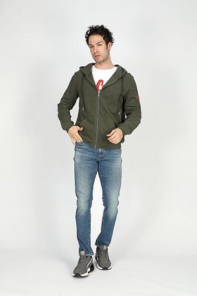 سوئیشرت خاکی مردانه ساده Lee Cooper - کد 866585996