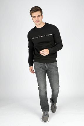 سوئیشرت مشکی مردانه ساده Lee Cooper - کد 866585863