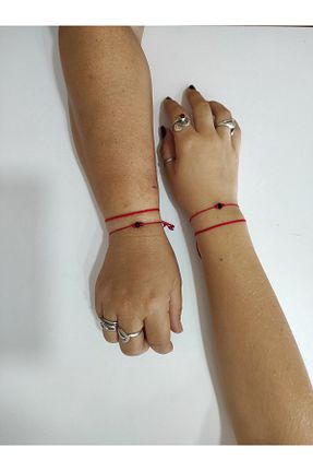 دستبند جواهر قرمز زنانه منجق atolyeozyy - کد 866587513