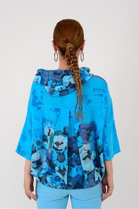 کت فیروزه ای زنانه گشاد Rabiossa - کد 866610796