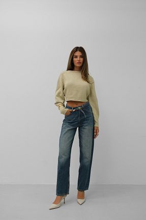 پلیور بژ زنانه ساده Black Fashion - کد 866701161