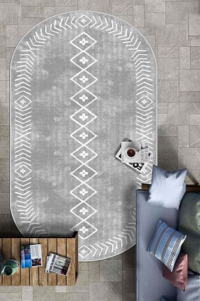 فرش طوسی زیره ضد لغزش West Home - کد 438365001