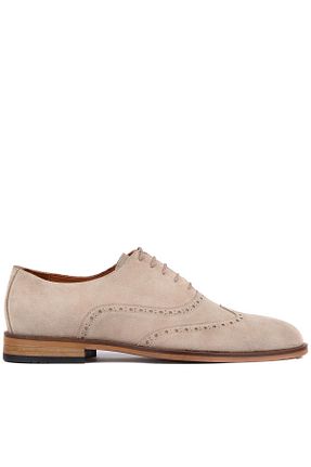 کفش کلاسیک بژ مردانه جیر Shoetyle - کد 799696256