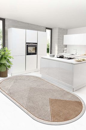 فرش قهوه ای قابل شستشو West Home - کد 782406439