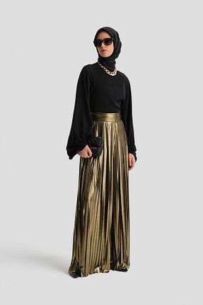 شلوار حجاب طلائی زنانه مخلوط پلی استر Armine - کد 860478081