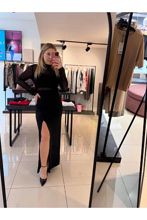 لباس مشکی زنانه بافتنی Kinzi - کد 866633099