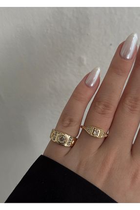 انگشتر جواهر طلائی زنانه پوشش لاکی KİLİGİSTANBUL - کد 866644909