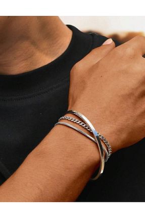 دستبند استیل (فولاد) مردانه استیل (فولاد) SE Jewellery - کد 866636233