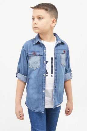کت آبی بچه گانه رگولار Cansın Mini - کد 797545717