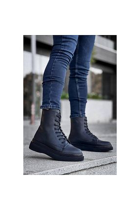 بوت / نیم بوت مشکی زنانه چرم مصنوعی KunduraHane - کد 880799960