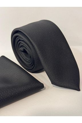 کراوات مشکی مردانه میکروفیبر MİKROFİBER - کد 866683402