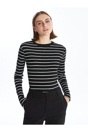 بادی مشکی زنانه یقه دوچرخه LC Waikiki - کد 850407857