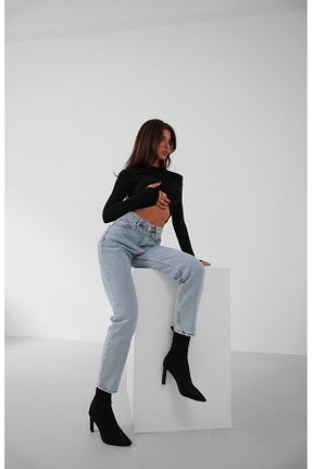 شلوار جین آبی زنانه جاگر Black Fashion - کد 866762732