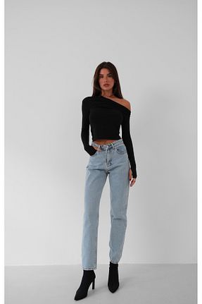 شلوار جین آبی زنانه جاگر Black Fashion - کد 866762732